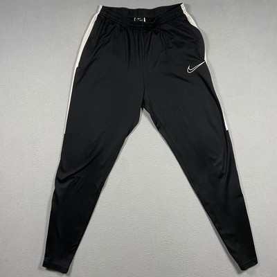 Nike Academy Soccer Pants Mens Medium Black Dri-FIT Tapered Training AJ9729-010