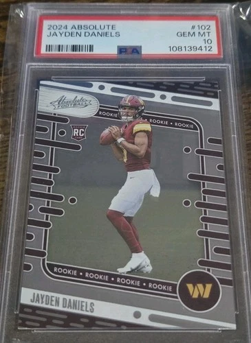 2024 Panini Absolute - Rookies Jayden Daniels #102 (RC) ROOKIE PSA 10