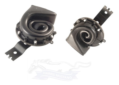 #ad 67 68 amp; 71 73 Mustang Cougar Horn Assembly Pair LH amp; RH C7ZZ 13832 C7ZZ 13833 $68.95