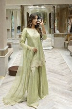 Salwar Kameez Pakistani Indian Wedding Party Wear Dress Bollywood Palazzo Suit