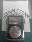 2024 American Silver Eagle MS70 NGC First Releases Trump Signature Label EB110
