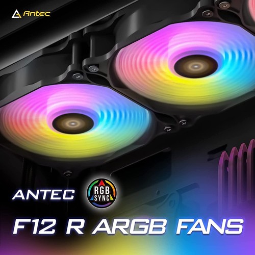 Antec RGB Fans, PC Fans, 120mm Fan, 120mm Case Fan 3 Packs, Case Fans 3-Pin 5V A - Picture 5 of 5
