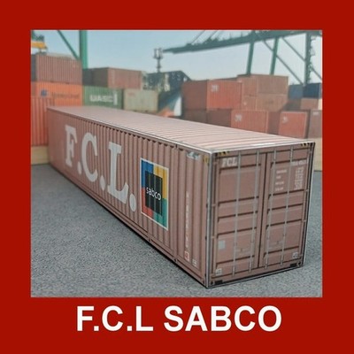 F.C.L Sabco HO Spur 1:87 48ft australische Modellkarte Kit Versand Container x 3