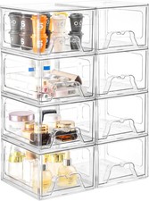 Staable Makeup Organizer, 4.4'' Tall Acrylic Bathroom Makeup