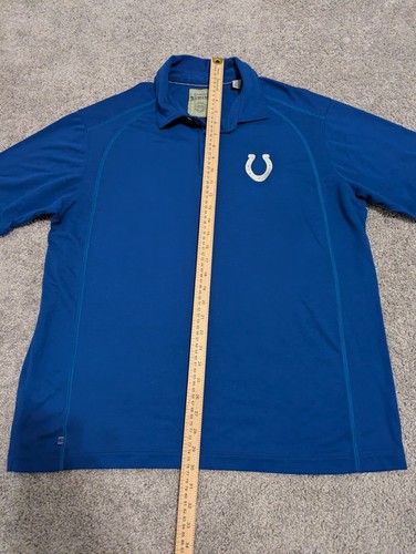 Tommy Bahama Polo Shirt Mens XL Blue Island Zone Indianapolis Colts Supima - Picture 7 of 11