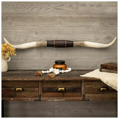#ad #ad Large Western Americana Steer Rustic Studded Longhorn Wall Decor NEW $41.95