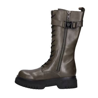 432M-500-12-SAX/GRE EMANUELLE VEE Boots Women Green Vt0071_eman