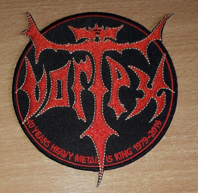 Vortex - 40 Years Heavy Metal Is King Anniversary Aufnäher / Patch 10x10 cm