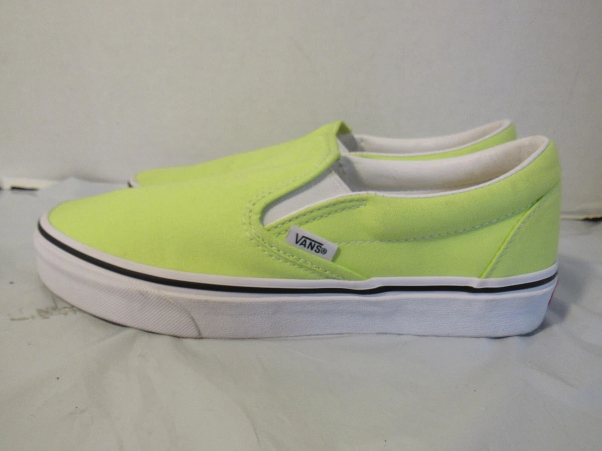 VANS Sharp Green True White Classic Slip On Size 7 Mens 8.5 Womens