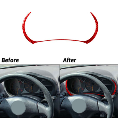 5-Piece Carbon Fiber Dashboard Instrument Cluster Panel Cover Kit For Chevrolet Camaro 2010-2015