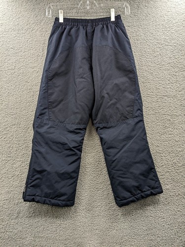Lands' End Kids Size 8 Navy Blue Snow Ski Pants Elastic Waist Reinforced - Picture 6 of 11