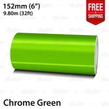 CHROME GREEN Roll PIN STRIPE Car Striping Line TAPE Decal Adhesive Vinyl Sticker