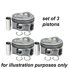 Engine pistons x3 for Renault Clio Captur Twingo Logan Sandero 0.9TCe 90 2014-