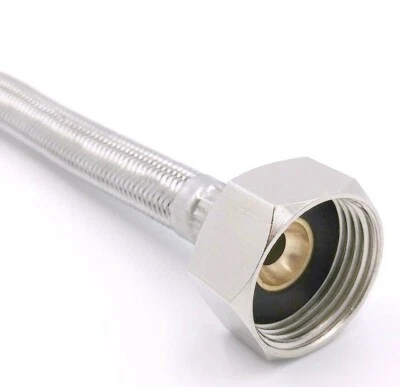 3/4" x 1/2" Flexible Tap Connectors, Braided Stainless Steel Flexi Hose Pipes