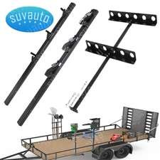 3-Place Weeder Trimmer Rack Holder w/lock and 6 Holes Hand Tool Rack for Trailer