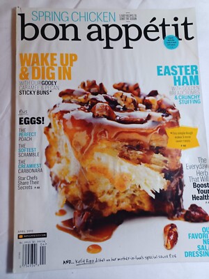 BON APPETIT MAGAZINE -april 2012 wake up an dig in good
