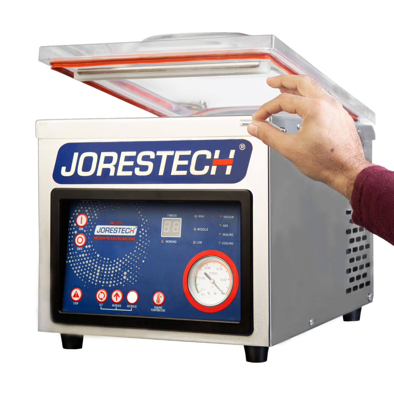 Digital Vacuum Packing Sealing Machine Sealer Chamber Commercial 110v Jorestech