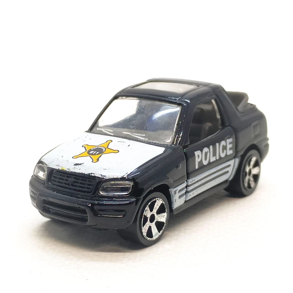 Majorette Toyota Rav 4 Police Blanco/Negro - Rueda 5FS 1:50 (3") Usado 001 Foto 3 de 4