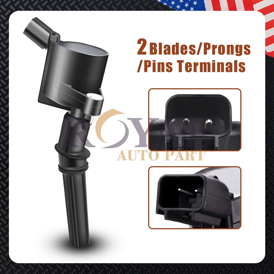 High Performance 8x Ignition Coil For Ford Lincoln DG508 & 8x Spark Plug SP493 Foto 2 de 4