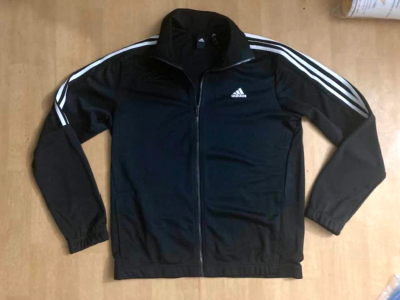 Adidas Superstar Black Jacket AGC023 ESSENTIALS WARM-UP 3 Adidas Superstar Black Jacket AGC023 ESSENTIALS WARM-UP 3