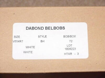 72 Manteaux De Fil Blanc American Dabond Belbobs Par Coats - Modèle V554RT, Bobine - Neufs