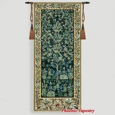 William Morris Tree of Life Fine Art Tapestry Wall Hanging, LONG SIZE, 63"x27"