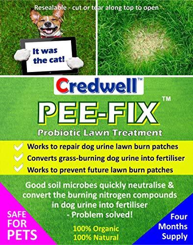 PEE-FIX dog urine neutraliser grass lawn patch repair treatment