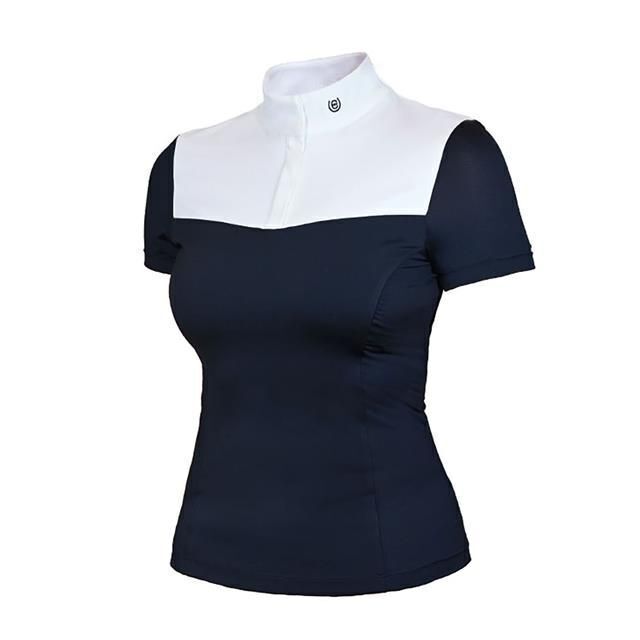 T-shirt De Tournoi Marine/blanc Equestrian Stockholm, Taille S, K23, Neuf
