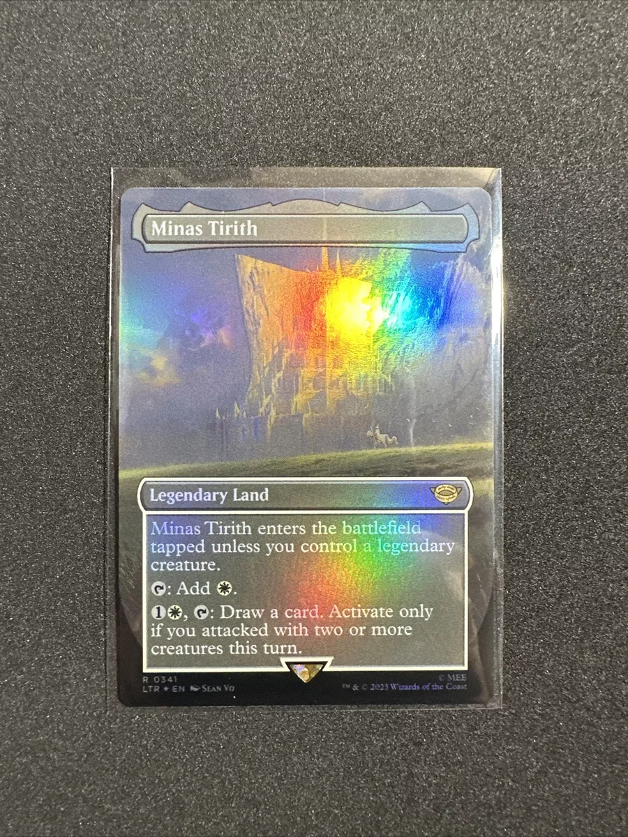 1x Minas Tirith (0341) (Borderless) FOIL - MTG Lord of the Rings - #341