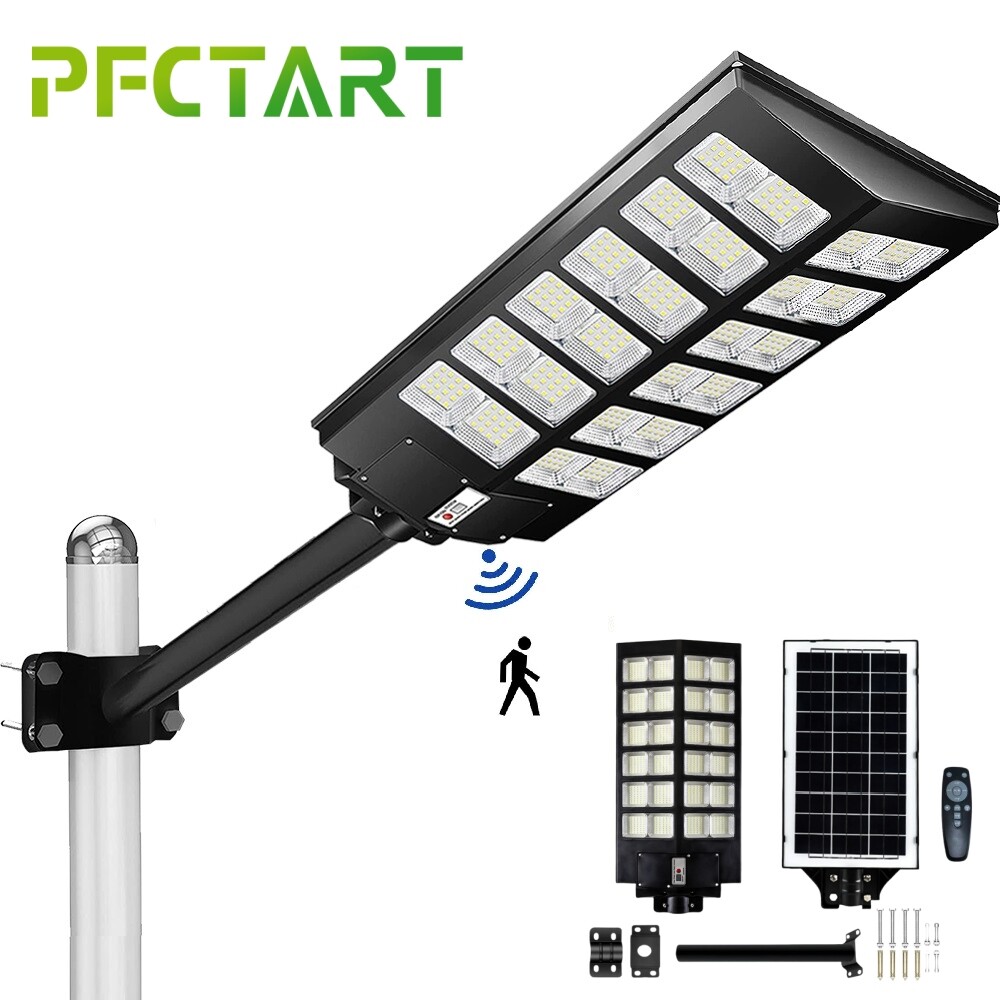 6500K High Power Solar Street Light - Waterproof Extra Large Outdoor Lamp