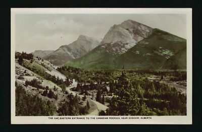 The Gap Eastern Entrance to the Canadian Rockies near Exshaw Alber- Old Photo 1