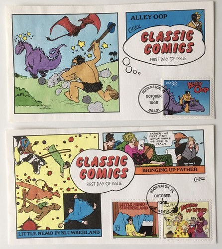 COMPLETE 16 COLLINS FDC CLASSIC COMICS OCT 1 1995 3000 a-t HAND PAINTED COVER - Picture 3 of 10