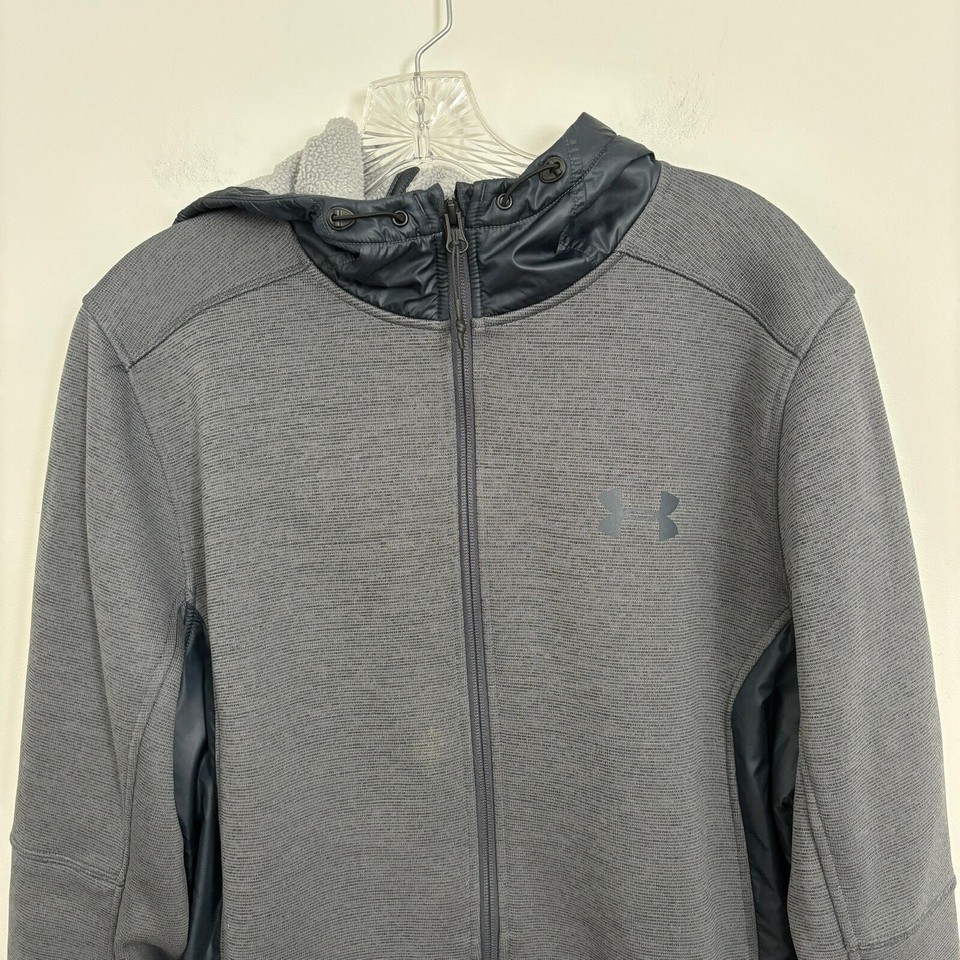 Under Armour Men's Full Zip Fleece Hoodie Loose Coupe M eBay