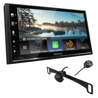 KENWOOD DMX908S 6.95'' AM FM BT CarPlay Stereo + Kenwood CMOS-320LP Backup Camera