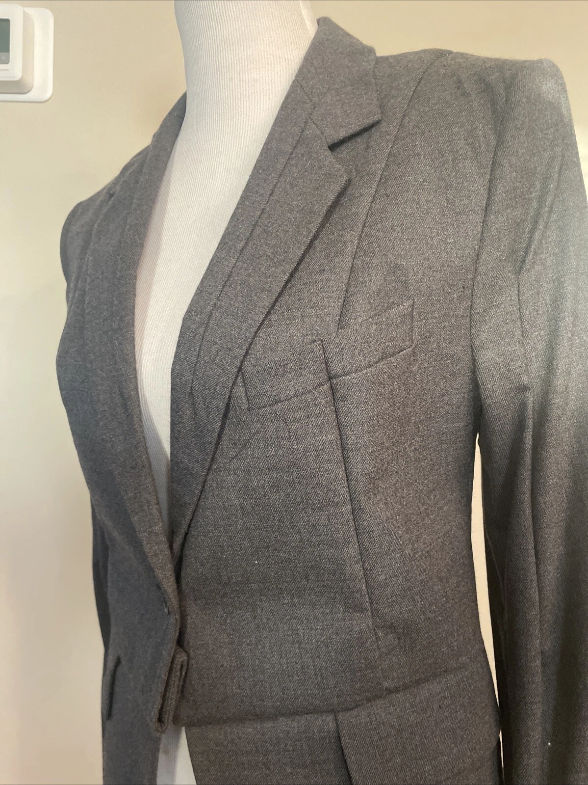 MAISON MARGIELA Giacca blazer donna Maison Martin Margiela x H&M lana cappotto grigio 38 US8 ~S RARO