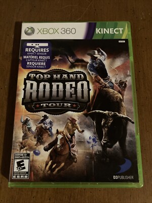 Top Hand Rodeo Tour Kinect (Microsoft Xbox 360, 2004) No Manual