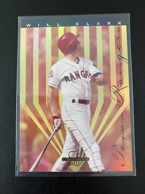 WILL CLARK *** 1995 LEAF LIMITED Gold Prism Foil #8 Baseball Card CA Angels