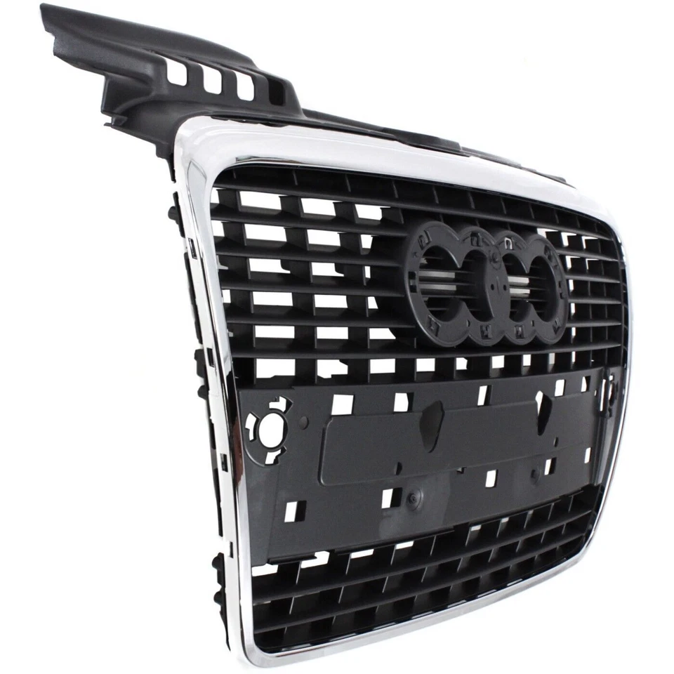 Front Gray Chrome Grille Assembly For 2005-2009 A4 S4 AU1200112 8E0853651J1QP - Image 3 of 4