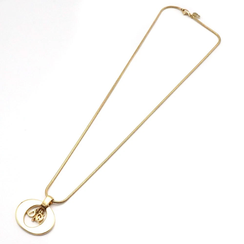 Collana Christian Dior ANA con logo originale tono oro
