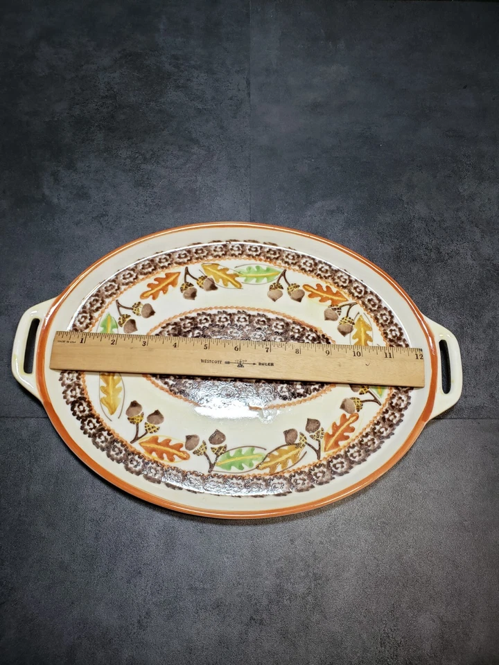 Temp-tations Old World Harvest Fall Orange Confetti Tea Serving Set - Image 3 of 4