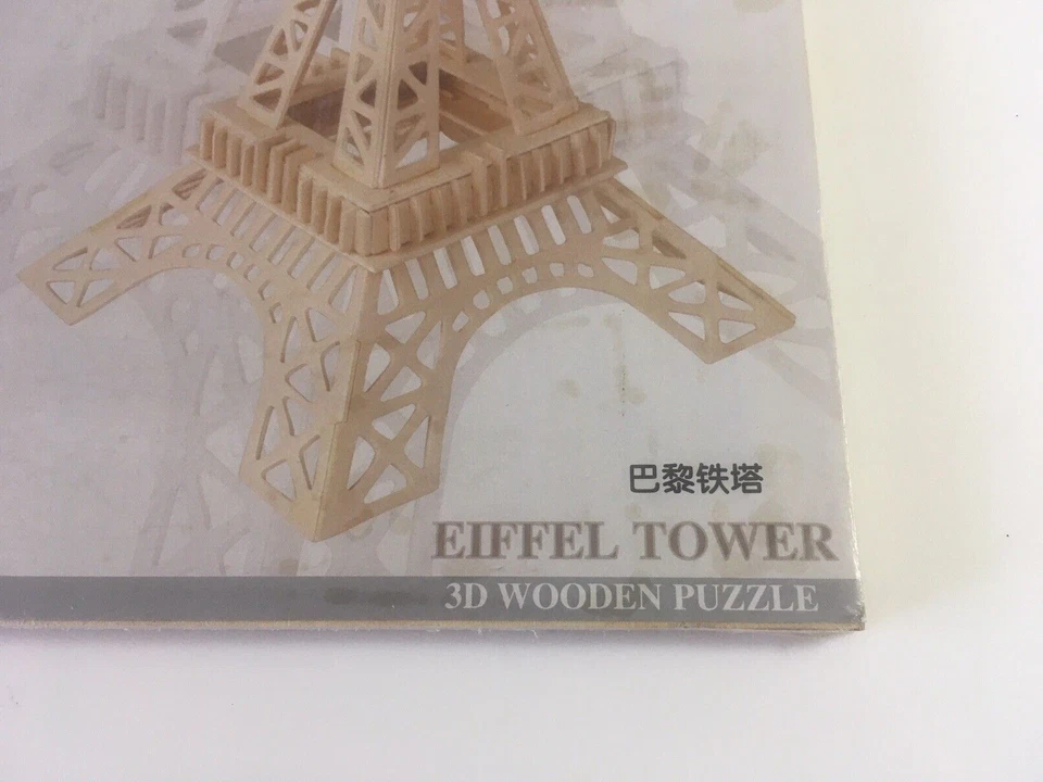 Kit costruzione 3d in legno "Torre Eiffel", articolo nuovo sigillato - Immagine 2 di 3