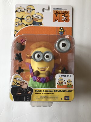 Toys Despicable Me 3 Deluxe Dave Stuart Minion Toy Action Figure Birthday Gift