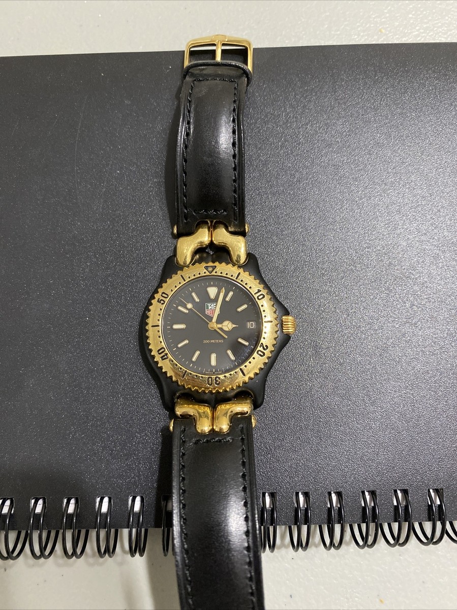 TAG HEUER SEL S/EL - BLACK/GOLD - MENS S93.306C | eBay