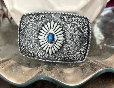 turquoise belt buckle women's