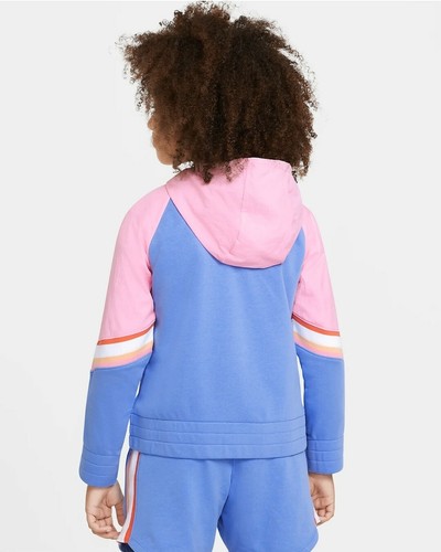 Nike Girls' Sportswear Heritage Full Zip Hoodie SIZE XL CU8293-478 - Picture 2 of 6