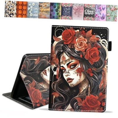 Case for All-New Amazon Fire Max 11 Tablet (13th Sugar Skull Girl Rose
