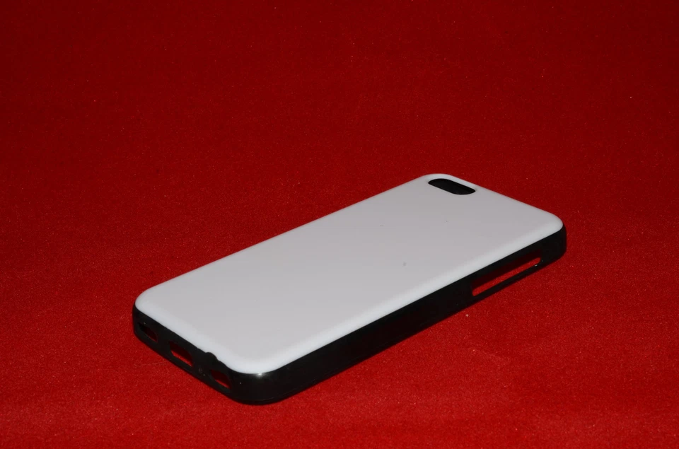 Funda para iPhone 5C imprimible, blanca con adornos negros, nueva, lote de 47, $0,35 cada una Foto 2 de 3
