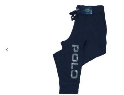 Polo Ralph Lauren Men's Navy Blue Camo Logo Graphic Knit Sleep