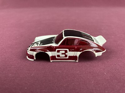 Vintage Aurora AFX HO Scale Porsche Carrera Slot Car Body Only Wht