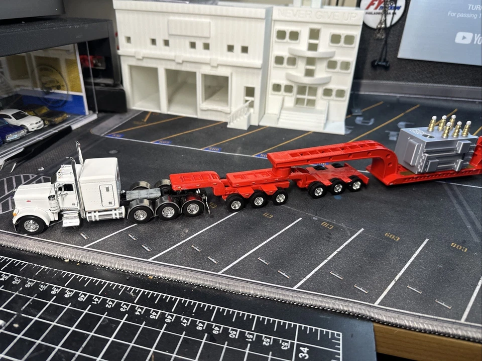 1/64 For DCP Trucks 15 Axle custom made Heavy Haul trailer and Transformer Load - Image 3 of 4